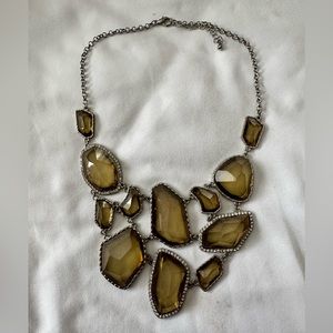 Amber statement piece necklace
